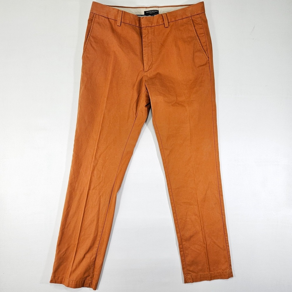 Banana Republic Men's Aiden Chino pant Orange Size 34x34